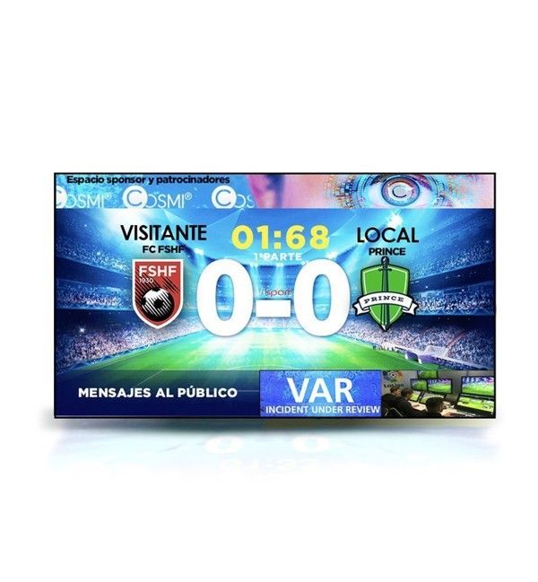 Videomarcadores LED: Cómo elegir el marcador deportivo perfecto para tu instalación Videomarcadores LED para instalaciones deportivas