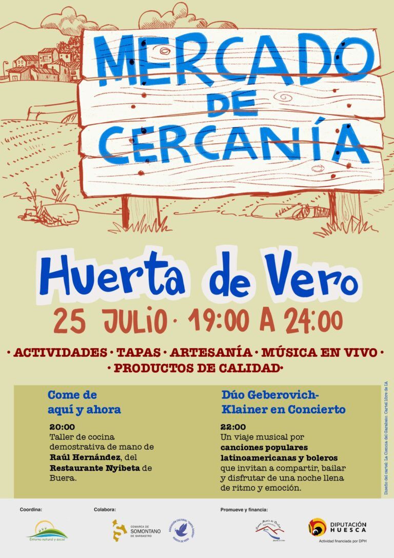 Huerta de Vero celebra su Mercado de cercanía el sábado 25 Huerta de Vero_RondaSomontano