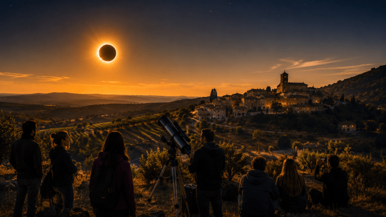 El eclipse de 2026 impulsa cuatro días de astronomía en Barbastro, Hoz y Castejón del Puente eclipse somontano