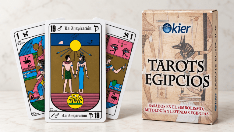Tarot Egipcio Kier con cartas y caja del mazo