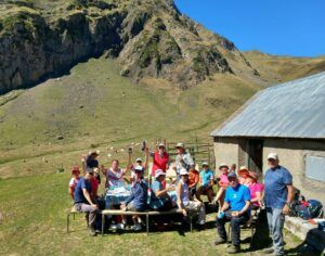 hora del almuerzo en el valle de Santa María de Campan
